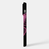 かわいいピンクの蝶iphone15 pro max case iPhoneケース (左側面)