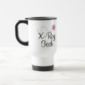 かわいいピンクの蝶X線の技術 トラベルマグ (左)