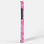 かわいいピンクの装飾品 SAMSUNG GALAXYケース (右側面)