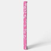 かわいいピンクの装飾品 SAMSUNG GALAXYケース (左側面)