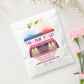 かわいいピンクの警察少女の誕生日パーティー フェイバーバッグ (封をした状態)