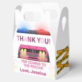 かわいいピンクの警察少女の誕生日パーティー フェイバーボックス (オープン)