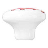 かわいいピンクの豚のデザインの陶器の取っ手 セラミックノブ (側面)