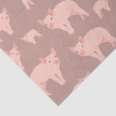 かわいいピンクの豚のパターン 薄葉紙 (詳細)