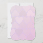 かわいいピンクの豚を愛結婚して 招待状 (裏面)