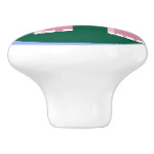 かわいいピンクの象 セラミックノブ (側面)