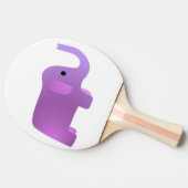 かわいいピンクの象 卓球ラケット (横)