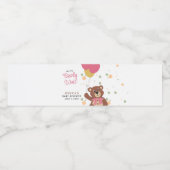 かわいいピンクの赤ちゃんシャワーの好意を待つことができる ペットボトルラベル (シングルラベル)