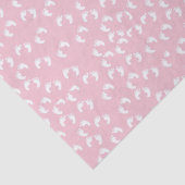 かわいいピンクの赤ちゃん女の子フットプリントベビーシャワー 薄葉紙 (詳細)