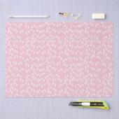 かわいいピンクの赤ちゃん女の子フットプリントベビーシャワー 薄葉紙 (クラフト)