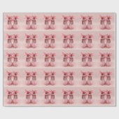 かわいいピンクの靴 ラッピングペーパー (フラット)