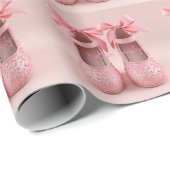 かわいいピンクの靴 ラッピングペーパー (ロールコーナー)