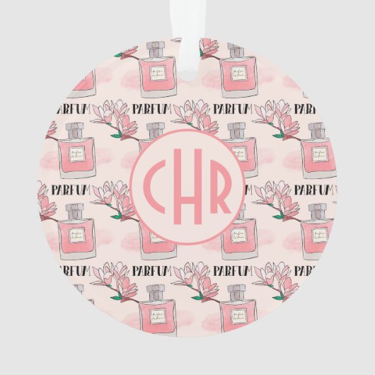 かわいいピンクの香水 | Parfum |フローラ |モノグラム オーナメント (裏面)