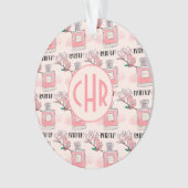 かわいいピンクの香水 | Parfum |フローラ |モノグラム オーナメント (正面)