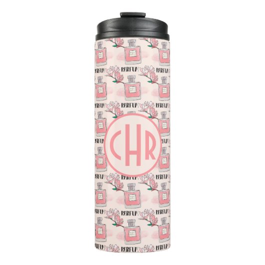 かわいいピンクの香水 | Parfum |フローラ |モノグラム タンブラー (正面)