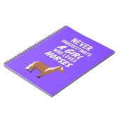 かわいいピンクの馬のギフト 赤ちゃんの女の子と子供の愛好家のための ノートブック (左側)