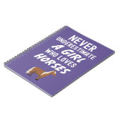 かわいいピンクの馬の贈り物 赤ちゃんの女の子のための子供の農場 ノートブック (左側)