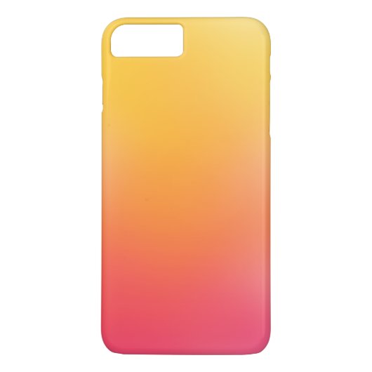かわいいピンクの黄橙色のグラデーションなガーリー Case-Mate iPhoneケース (裏面)