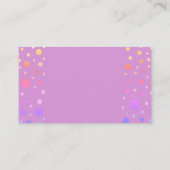 かわいいピンクの黄色のドットおむつラッフル エンクロージャーカード (裏面)