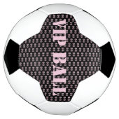 かわいいピンクのVIPサッカー サッカーボール (回転)