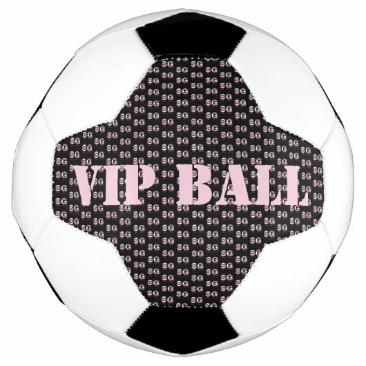かわいいピンクのVIPサッカー サッカーボール (正面)