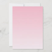 かわいいピンクアンダーザシー招待状 招待状 (裏面)