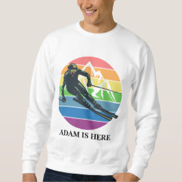 かわいいピンクカスタマイズのスパーソナライズされたポーツ スウェットシャツ