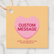 かわいいピンクカスタム色のメッセージ会話ハート