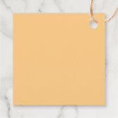 かわいいピンクカスタム色のメッセージ会話ハート フェイバータグ (裏面)