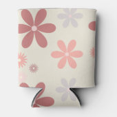 かわいいピンクガーリーグリッターの女の子 缶クーラー (正面)