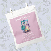 かわいいピンクガールフクロウ誕生日ありがとう フェイバーバッグ