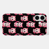 かわいいピンクキティキャッツデザイン Case-Mate iPhoneケース (裏面 (横))