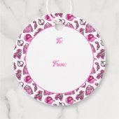 かわいいピンククールの女の子 フェイバータグ (正面)