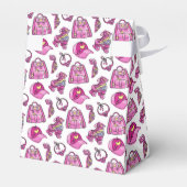 かわいいピンククールの女の子 フェイバーボックス (裏面サイド)