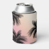 かわいいピンクグラデーション色の熱帯パ葉ーム 缶クーラー (缶裏面)