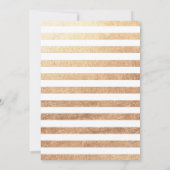 かわいいピンクゴールドの子猫の誕生日パーティー サンキューカード (裏面)