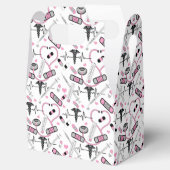 かわいいピンクショットニードルナース |医師のEKGパターン フェイバーボックス (オープン)