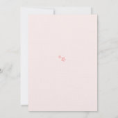 かわいいピンクテディベアベビーシャワー招待状 招待状 (裏面)