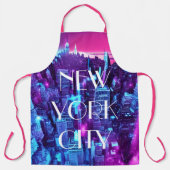 かわいいピンクニューヨークシティベーカーズエプロン エプロン (正面)