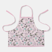 かわいいピンクハッピーイースターバニー&エッグ エプロン (正面)