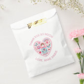 かわいいピンクハートありがとうバッグ フェイバーバッグ (封をした状態)