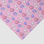 かわいいピンクハートキスミーパターン バレンタインデー 薄葉紙 (詳細)