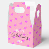 かわいいピンクハートハッピーガレンティンデー フェイバーボックス (オープン)
