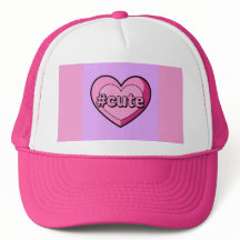 かわいいピンクハートピンクハット