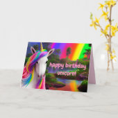 かわいいピンクハート孫娘誕生日カード カード (黄色い花)