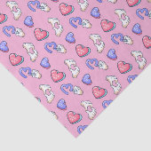 かわいいピンクハート キスミーパターン バレンタインデー 薄葉紙 (詳細)