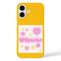 かわいいピンクハートiPhone 16ケース