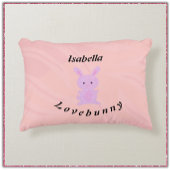 かわいいピンクバニー アクセントクッション