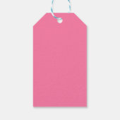 かわいいピンクバルーン誕生日ギフトラベル ギフトタグ (裏面)