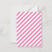 かわいいピンクバレリーナ/バレエのバレンタインデー教室 ノートカード (裏面)